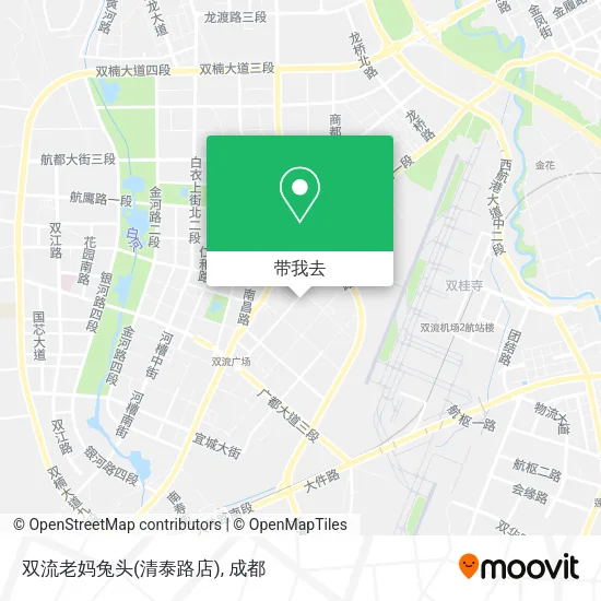 双流老妈兔头(清泰路店)地图
