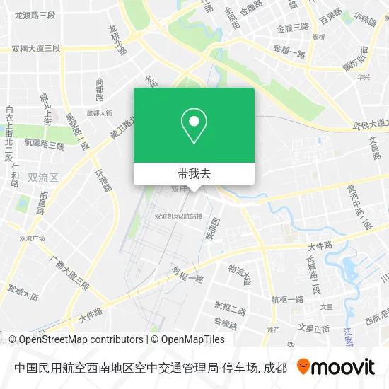 中国民用航空西南地区空中交通管理局-停车场地图
