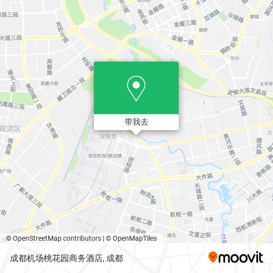 成都机场桃花园商务酒店地图