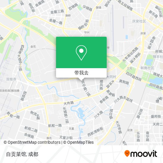 自贡菜馆地图