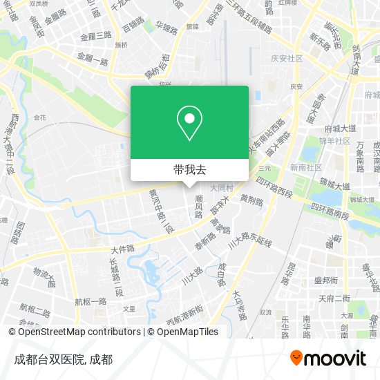 成都台双医院地图