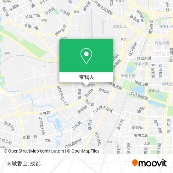 南城香山地图