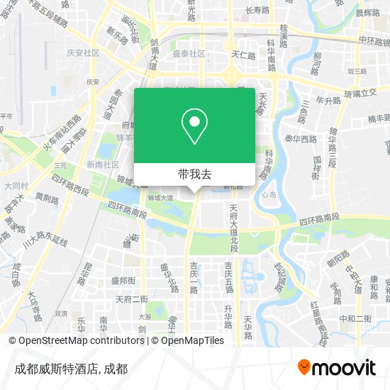 成都威斯特酒店地图