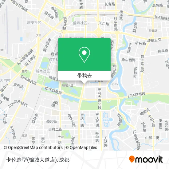 卡伦造型(锦城大道店)地图