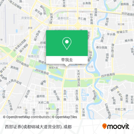 西部证券(成都锦城大道营业部)地图