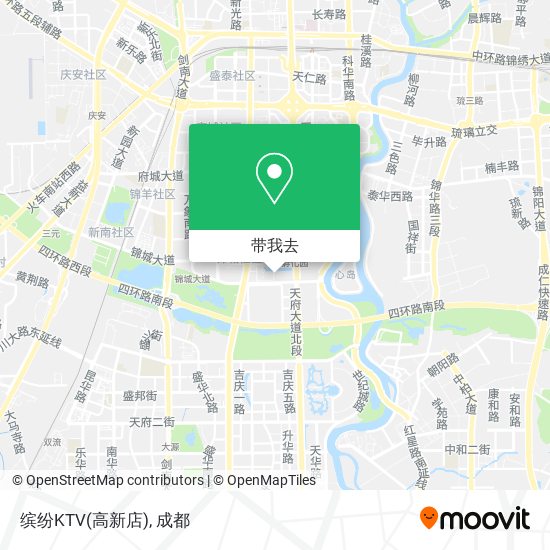 缤纷KTV(高新店)地图