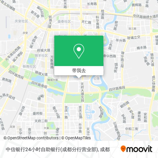 中信银行24小时自助银行(成都分行营业部)地图