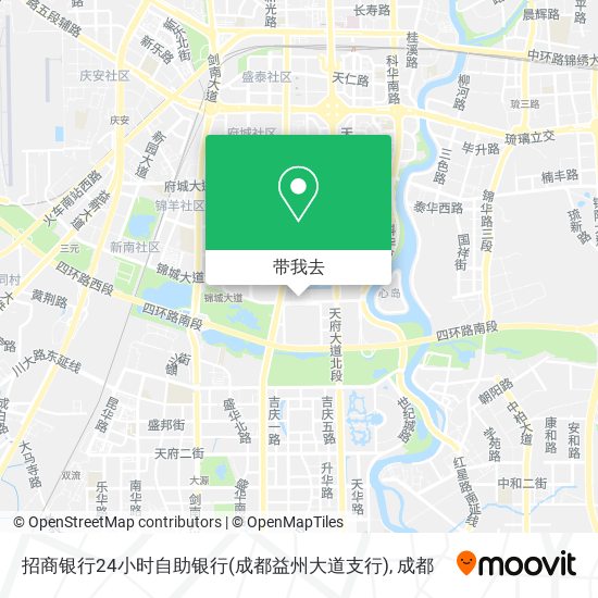 招商银行24小时自助银行(成都益州大道支行)地图