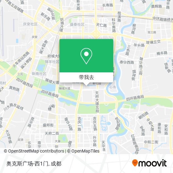 奥克斯广场-西1门地图