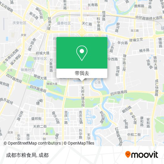 成都市粮食局地图