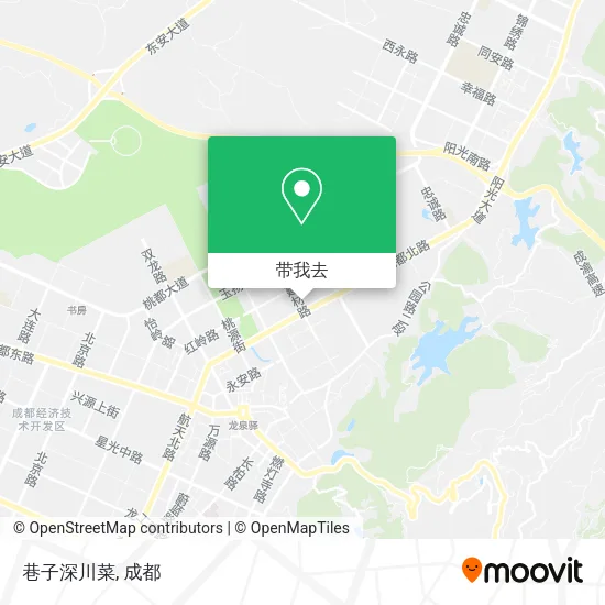 巷子深川菜地图