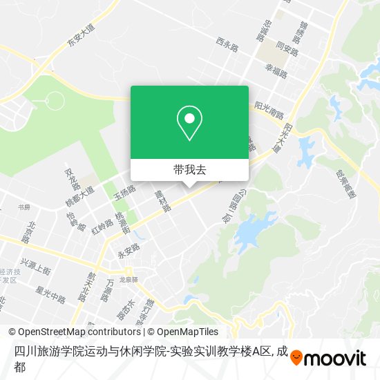 四川旅游学院运动与休闲学院-实验实训教学楼A区地图