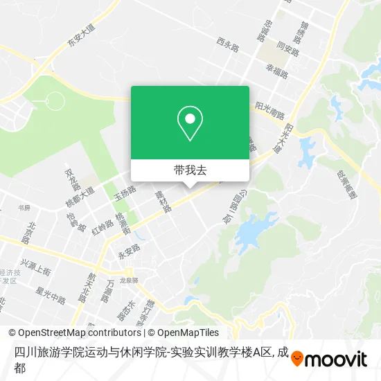 四川旅游学院运动与休闲学院-实验实训教学楼A区地图