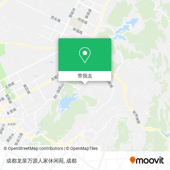 成都龙泉万源人家休闲苑地图