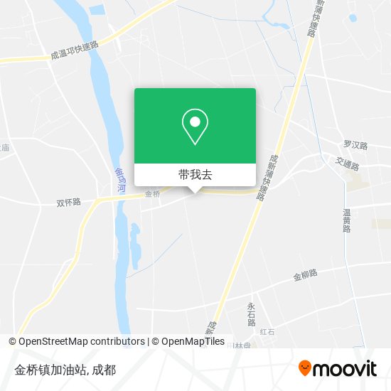 金桥镇加油站地图