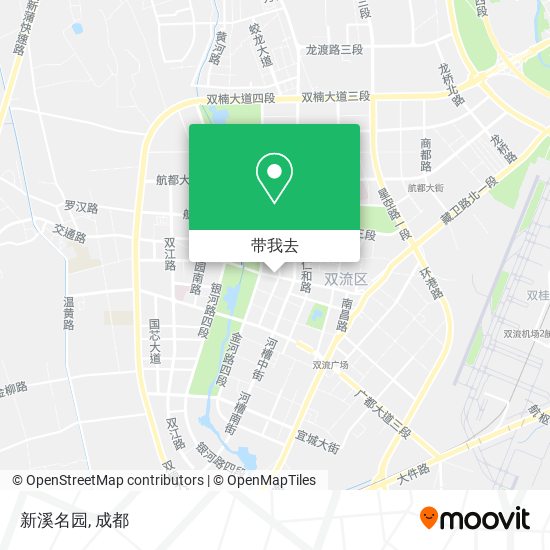 新溪名园地图