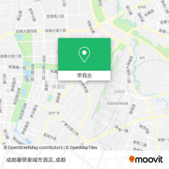 成都馨驿家城市酒店地图