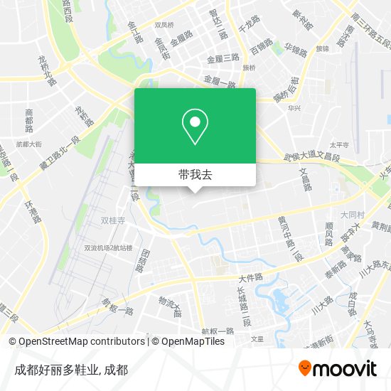 成都好丽多鞋业地图