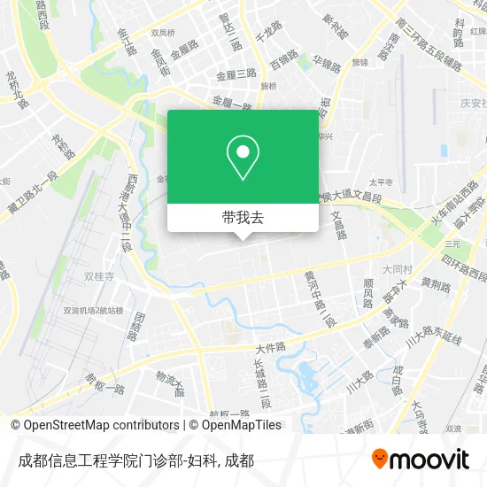 成都信息工程学院门诊部-妇科地图