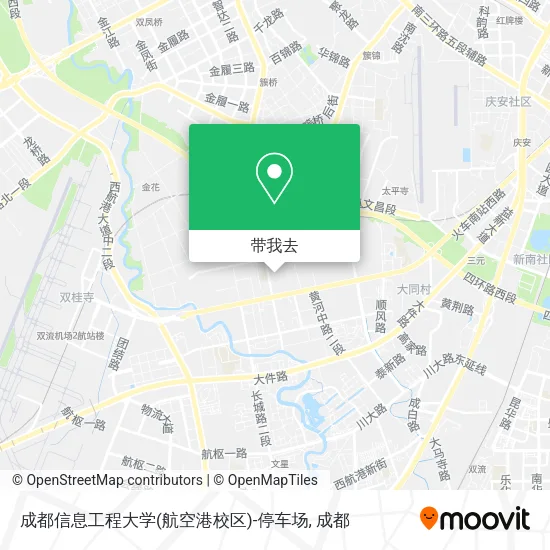 成都信息工程大学(航空港校区)-停车场地图