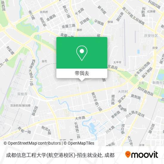 成都信息工程大学(航空港校区)-招生就业处地图
