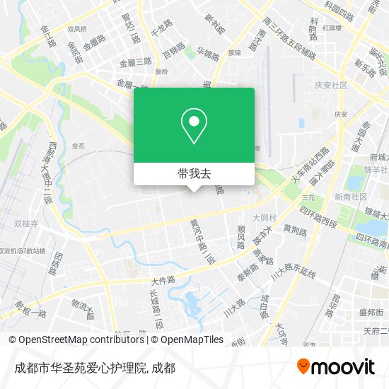 成都市华圣苑爱心护理院地图