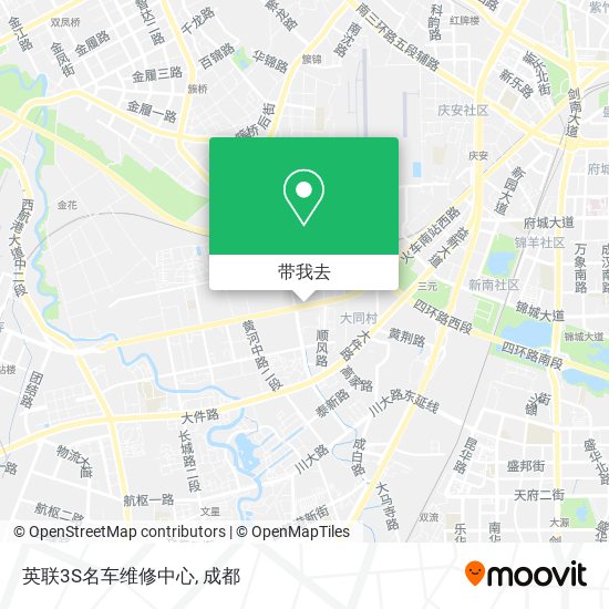 英联3S名车维修中心地图