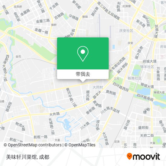 美味轩川菜馆地图