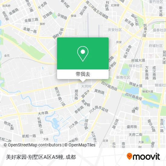 美好家园-别墅区A区A5幢地图