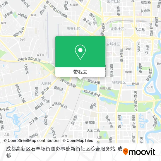 成都高新区石羊场街道办事处新街社区综合服务站地图