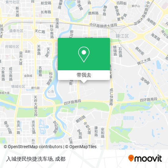入城便民快捷洗车场地图