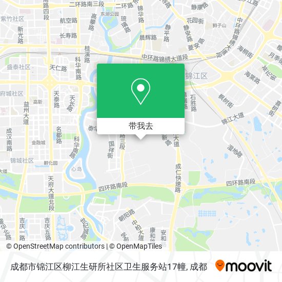 成都市锦江区柳江生研所社区卫生服务站17幢地图