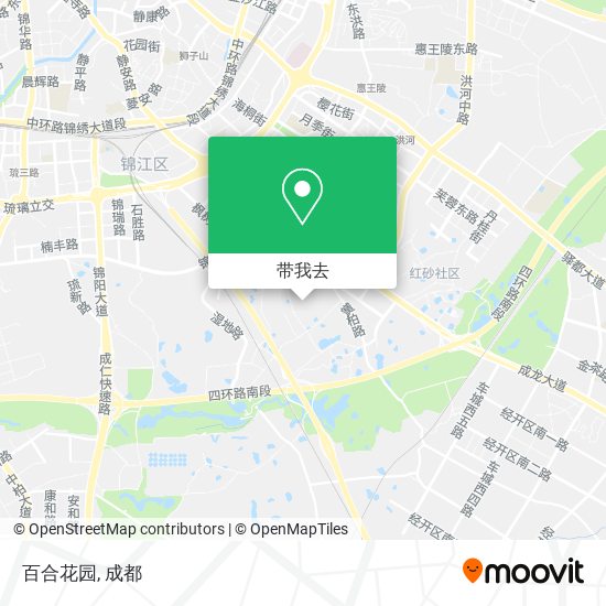 百合花园地图