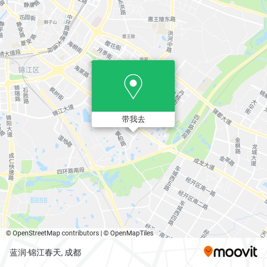 蓝润·锦江春天地图