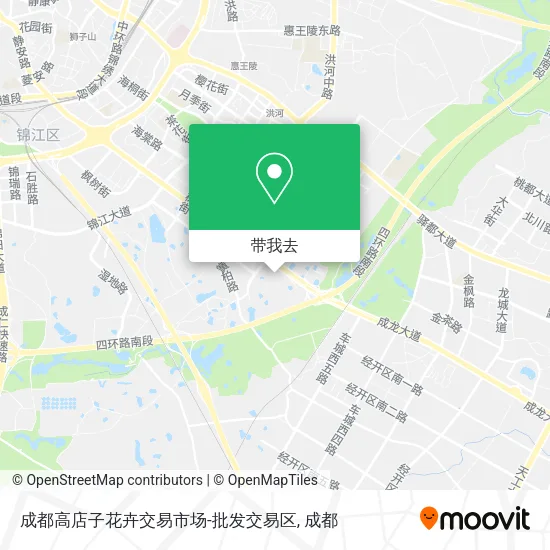 成都高店子花卉交易市场-批发交易区地图