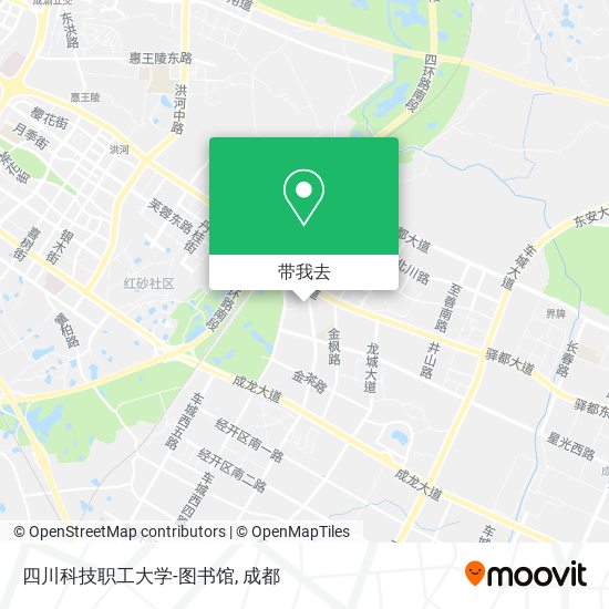 四川科技职工大学-图书馆地图