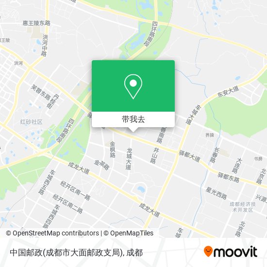 中国邮政(成都市大面邮政支局)地图