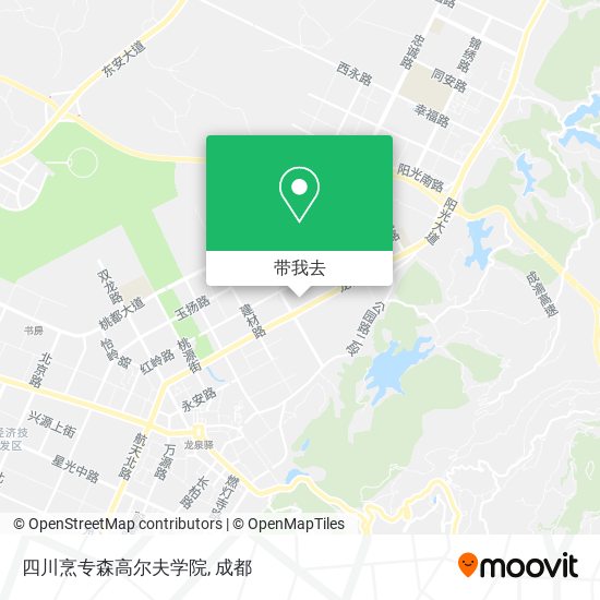 四川烹专森高尔夫学院地图