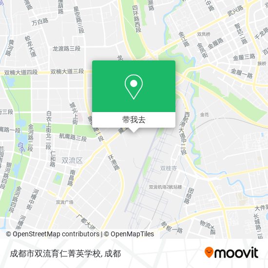 成都市双流育仁菁英学校地图