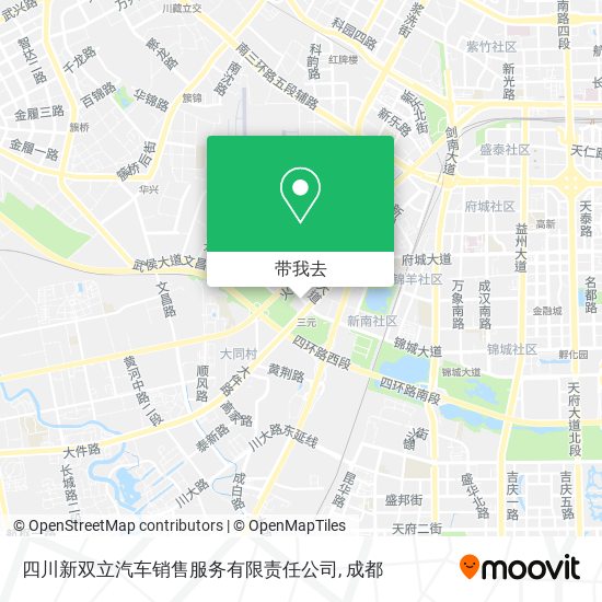 四川新双立汽车销售服务有限责任公司地图