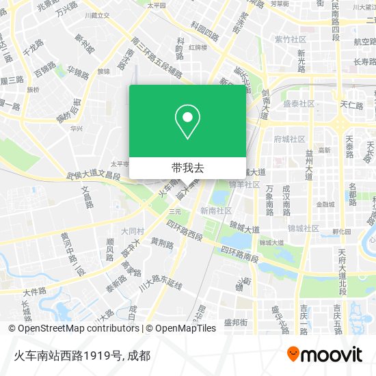 火车南站西路1919号地图