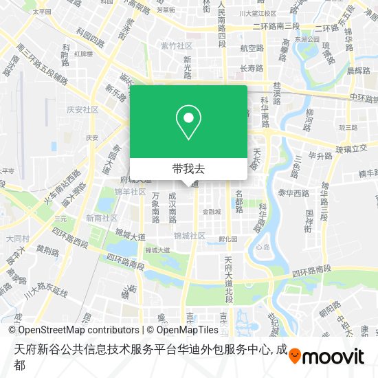 天府新谷公共信息技术服务平台华迪外包服务中心地图