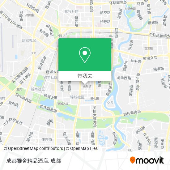 成都雅舍精品酒店地图