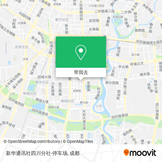 新华通讯社四川分社-停车场地图