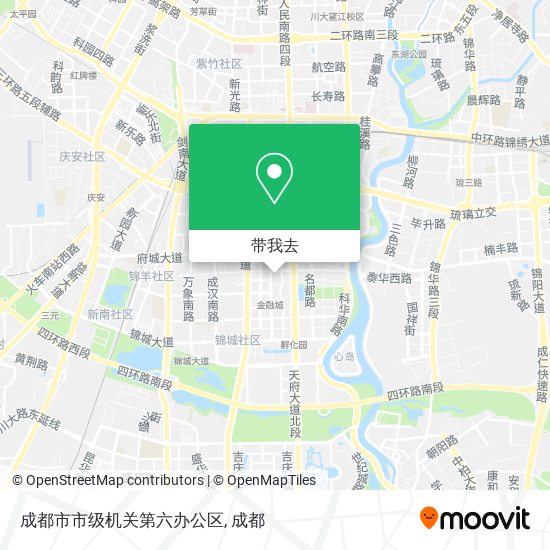 成都市市级机关第六办公区地图