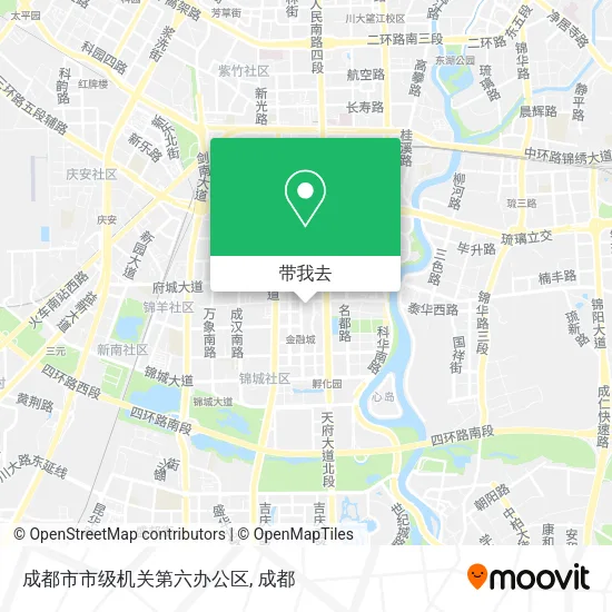 成都市市级机关第六办公区地图
