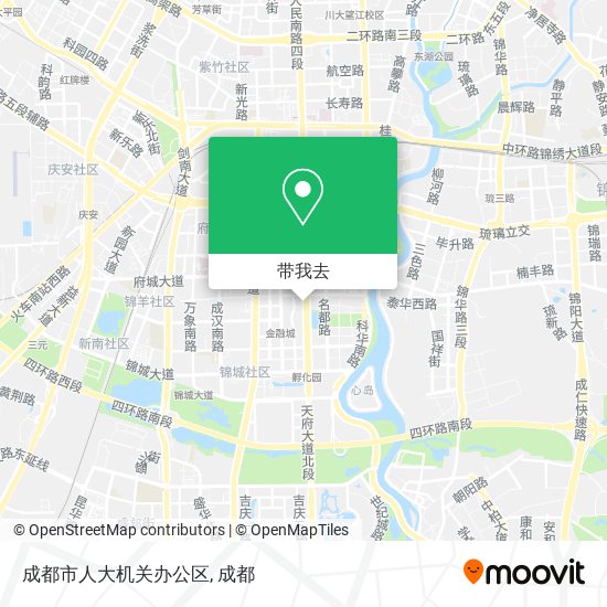 成都市人大机关办公区地图