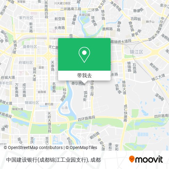 中国建设银行(成都锦江工业园支行)地图
