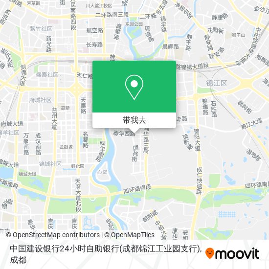 中国建设银行24小时自助银行(成都锦江工业园支行)地图
