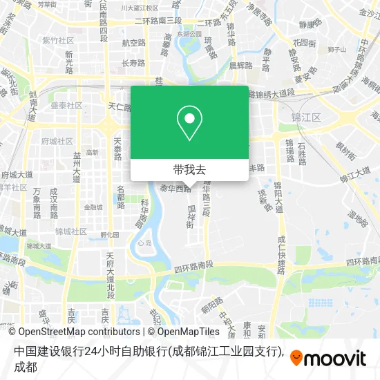 中国建设银行24小时自助银行(成都锦江工业园支行)地图
